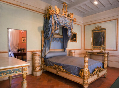 Camera-da-letto-dell’Imperatore-a-Villa-dei-Mulini,-Portoferraio-ph-©Roberto-Ridi