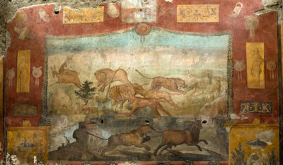 Affresco-Caccia-Casa-dei-Ceii-Pompei-®luigispina