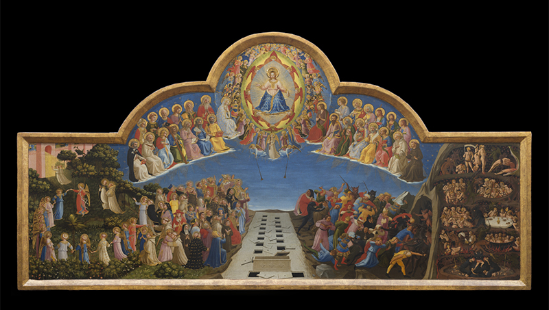 La visione dell'arte Beato-Angelico Giudizio-finale