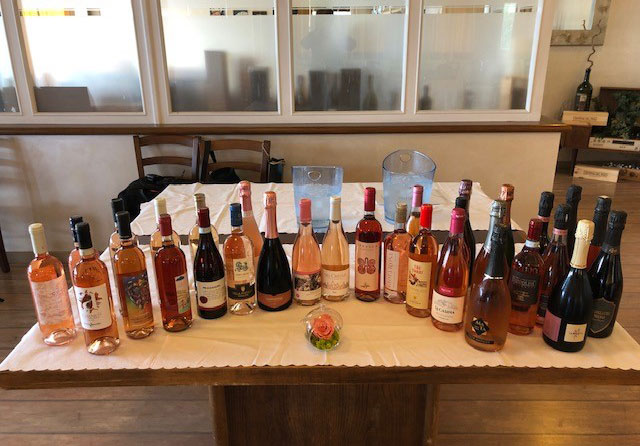 selezione di vini rosati