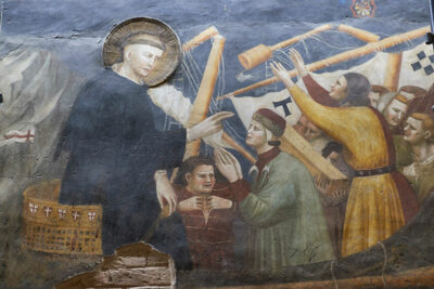 Basilica di San Nicola affreschi-nella Cappella grande (sec. XIV) (foto © 2022 emilio dati – mondointasca.it)