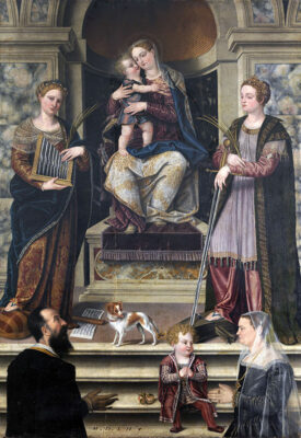 Agostino Galeazzi, Madonna con il Bambino tra le-sante Cecilia e Caterina