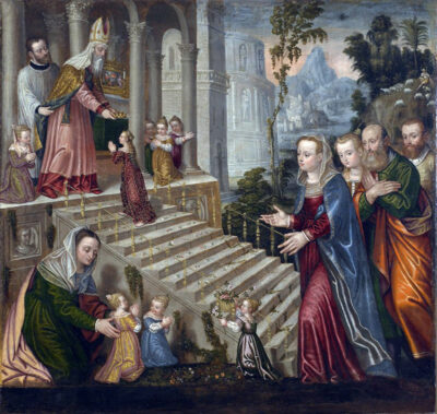 Luca Mombello, Presentazione al tempio di Maria bambina