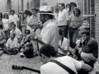 Lucio Dalla al Ferrara Buskers Festival del 1989