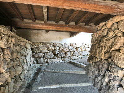 Percorso per entrare nel castello di Himeji