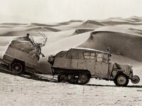 Crociera Gialla attraversamento del deserto con i veicoli C4 e C6 semicingolati