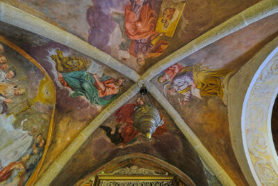 Off Rome Santuario della Mentorella, affreschi del battistero