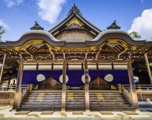 Santuario di Ise Shima dedicato a Amaterasu-ō-mi-kami, la grande dea che splende nei cieli