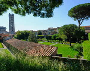 Mura Urbane panorama su Palazzo Pfanner e Torre campanaria di San Frediano (ph. © emilio dati – mondointasca.it)