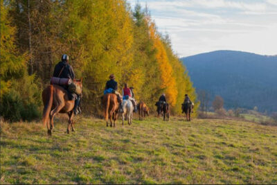 Autunno dorato Polonia escursione a cavallo