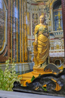 Cattedrale Santa Maria Assunta, statua di-Sant'Eufemia opera del Mantegna