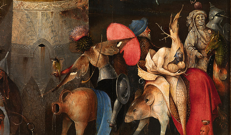 Hieronymus Bosch Particolare del trittico San Amtonio, Lisbona