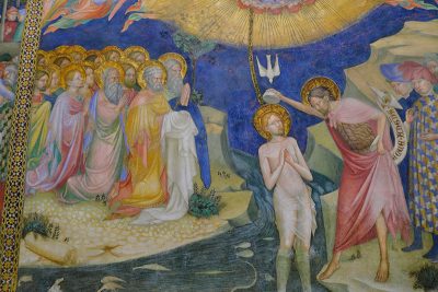 San Giovanni battezza Gesù nel fiume Giordano (ph. © 2022 emilio dati – mondointasca.it)