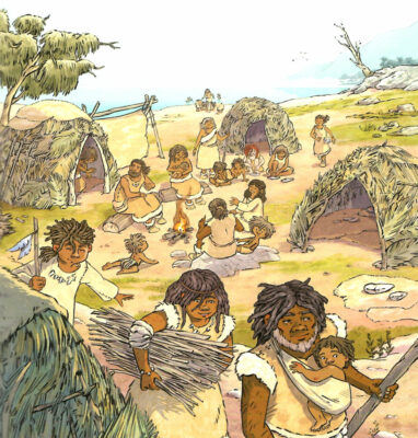 Accampamenti primitivi, Illustrazione di Ricard Zaplana Ruiz