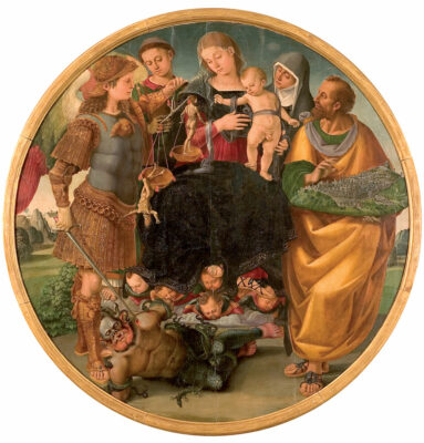 Luca Signorelli Vergine col Bambino con i santi Michele, Vincenzo, Margherita di Cortona e Marco 1510-1512 ca