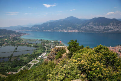 Vista Lago Iseo dal passaggio sul Corno del Creelì (ph Alessio Guitti)