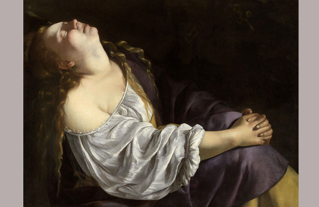 Artemisia Gentileschi Maddalena in estasi