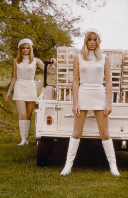 Modelle alla presentazione a Duville nel 1968
