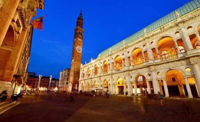 Vicenza Piazza dei Signori di notte @Consorzio vicenzaè