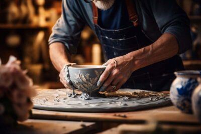 Lavorazione della ceramica salone dell'alto artigianato italiano