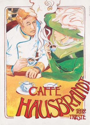 Locandina Caffè Hausbrandt 1990