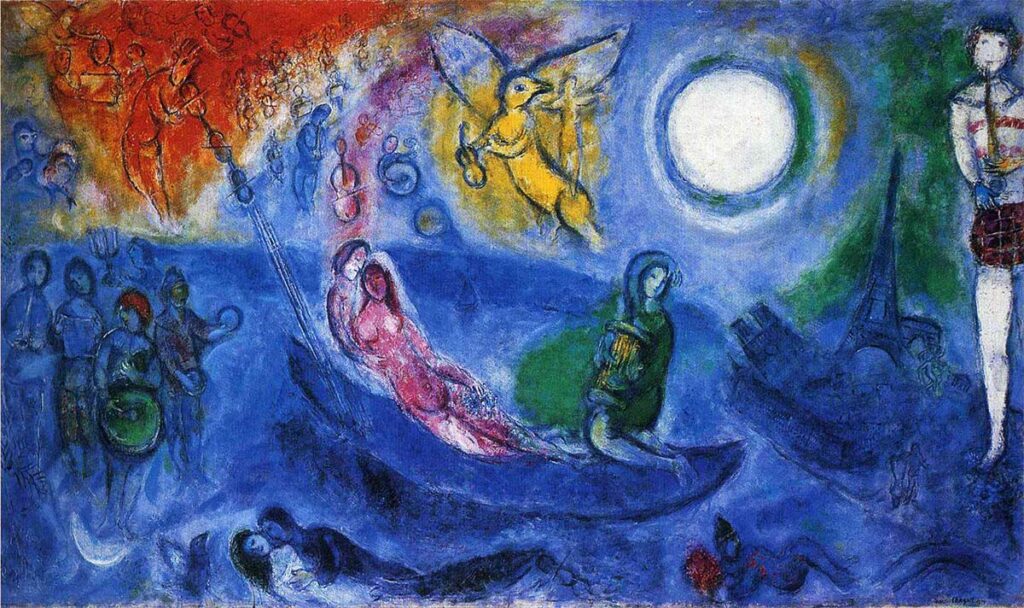 Il colore dei sogni Marc Chagall, il sogno e la luna