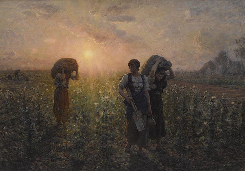 La fine della giornata lavorativa, 1886-1887, Jules Breton (ph. Brooklyn Museum)