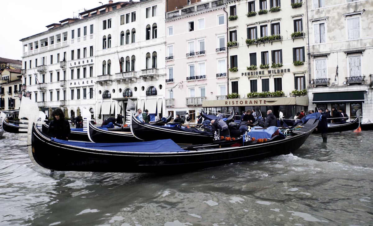 alluvione a Venezia acqua alta
