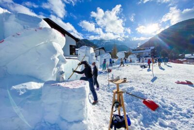 Val Gardena Concorso sculture sulla neve