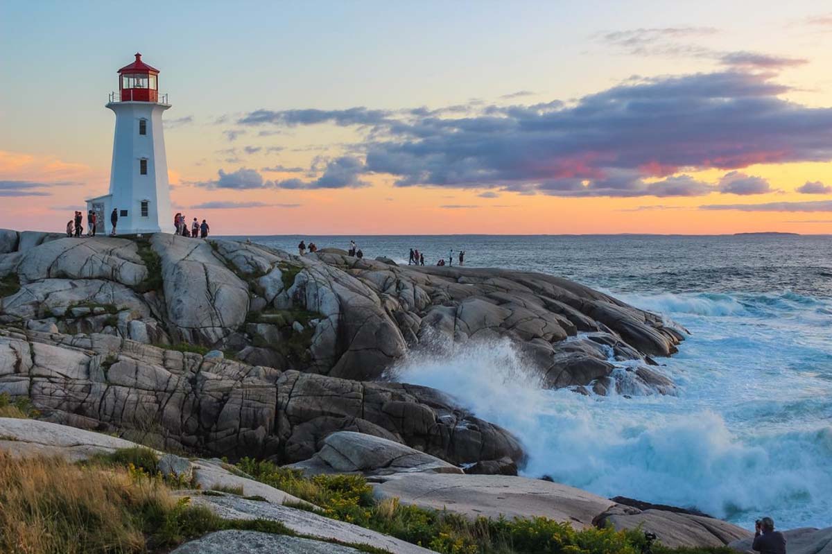 astice Faro e costa villaggio di Peggy's Cove