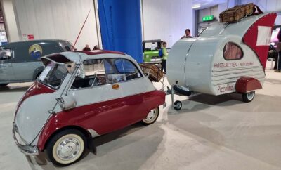 Milano Autoclassica 2023 Isetta con roulotte