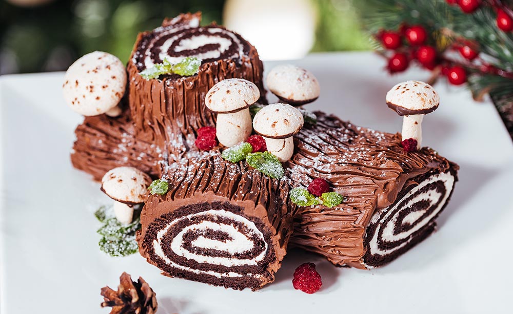 Dolci natalizi Dessert francese bûche de Noël