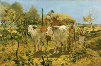 I Macchiaioli Giovanni Fattori, Raccolta del fieno in Maremma