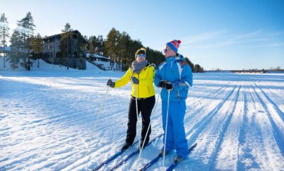 cross country skiing regione dei laghi Finlandia