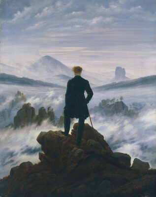 Sassonia Caspar David Friedrich, Viandante sul mare di nebbia