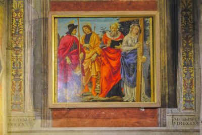 Lucca Chiesa di San Michele Arcangelo, tela di Filippino Lippi