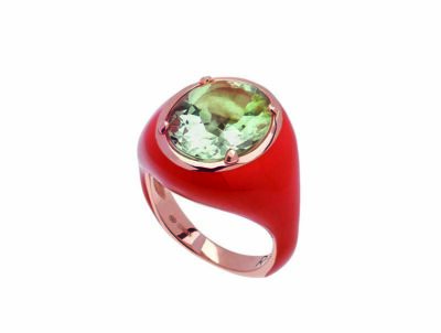Gioie primavera anello ametista verde Rossopreszioso