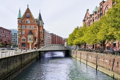 Germania Hamburg Hafencity with the Speicherstadt