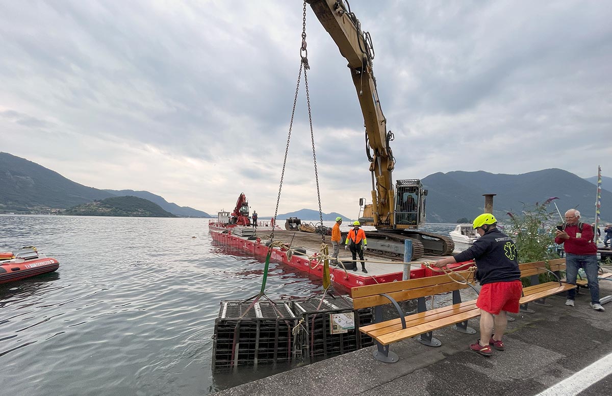 Vallecamonica Lago d'Iseo cantina subacquea