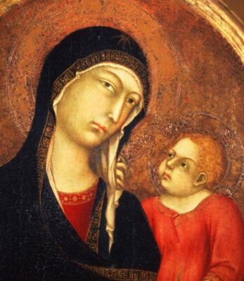 Madonna col Bambino di Simone Martini Sala d'arte San Giovanni