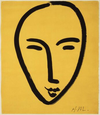 Padova Palazzo Zabarella - Henri Matisse, Volto su sfondo giallo, 1952.