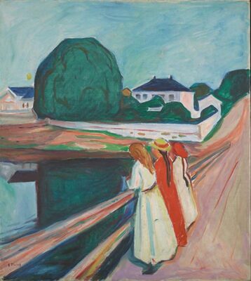 Edvard Munch, The Girls on the Bridge, 1927 Palazzo Reale Milano