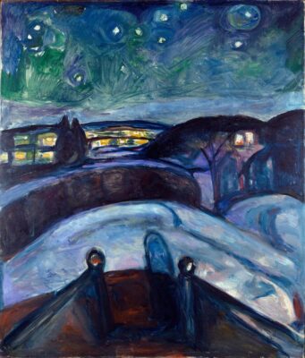 Munch, Notte stellata, 1893 Palazzo reale Milano 