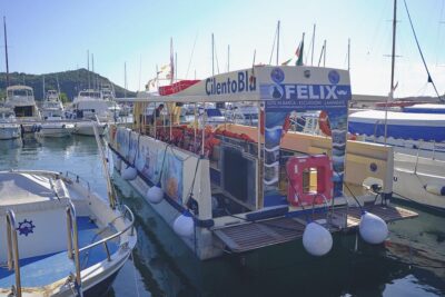 Cilento Marina di Camerota barche della Coop. Cilento Blu 