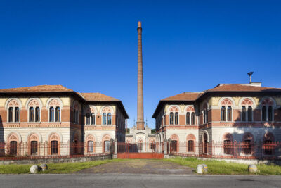 Lombardia Crespi d'Adda villaggio intorno alla fabbrica