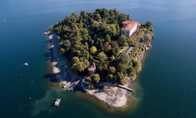 Terre Borromeo Isola Madre dall'alto Lago Maggiore