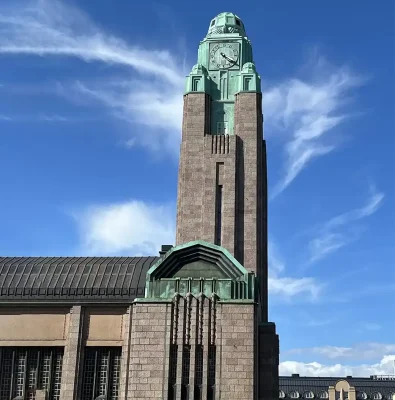 Finlandia Helsinki Rautatieasema Torre dell'orologio