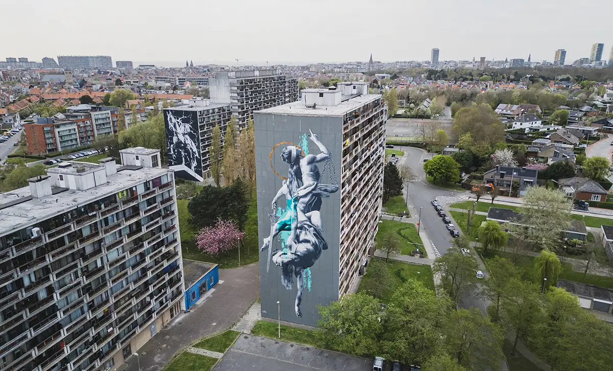 Fiandre Ostenda street art The Crystal Ship