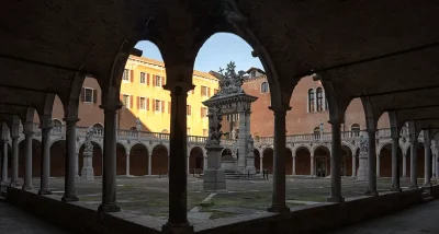 Venezia Archivio di Stato Chiostro della SS Trinità dell'ex convento dei Frari