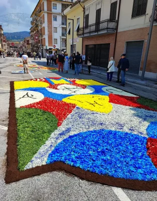 Marche - Infiorata Corpus Domini -Castelraimondo - Macerata